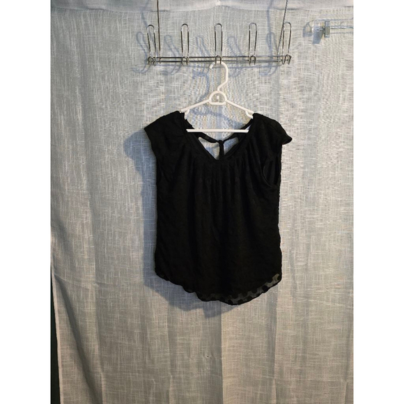 Women's LC Lauren Conrad Top Size M Black - Picture 1 of 7